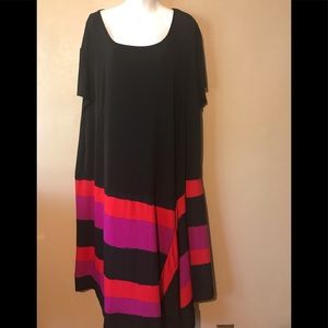 Avenue multicolored asymmetrical dress size 30/32